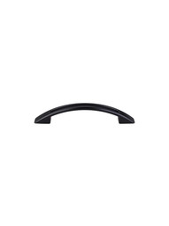 Tango Cut-Out Cabinet Pull - 3 3/4 inch Center-to-Center in Flat Black.